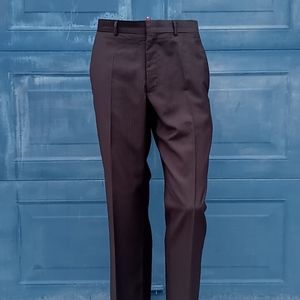 Billy London Men's Pin Strip Trouser Flat front